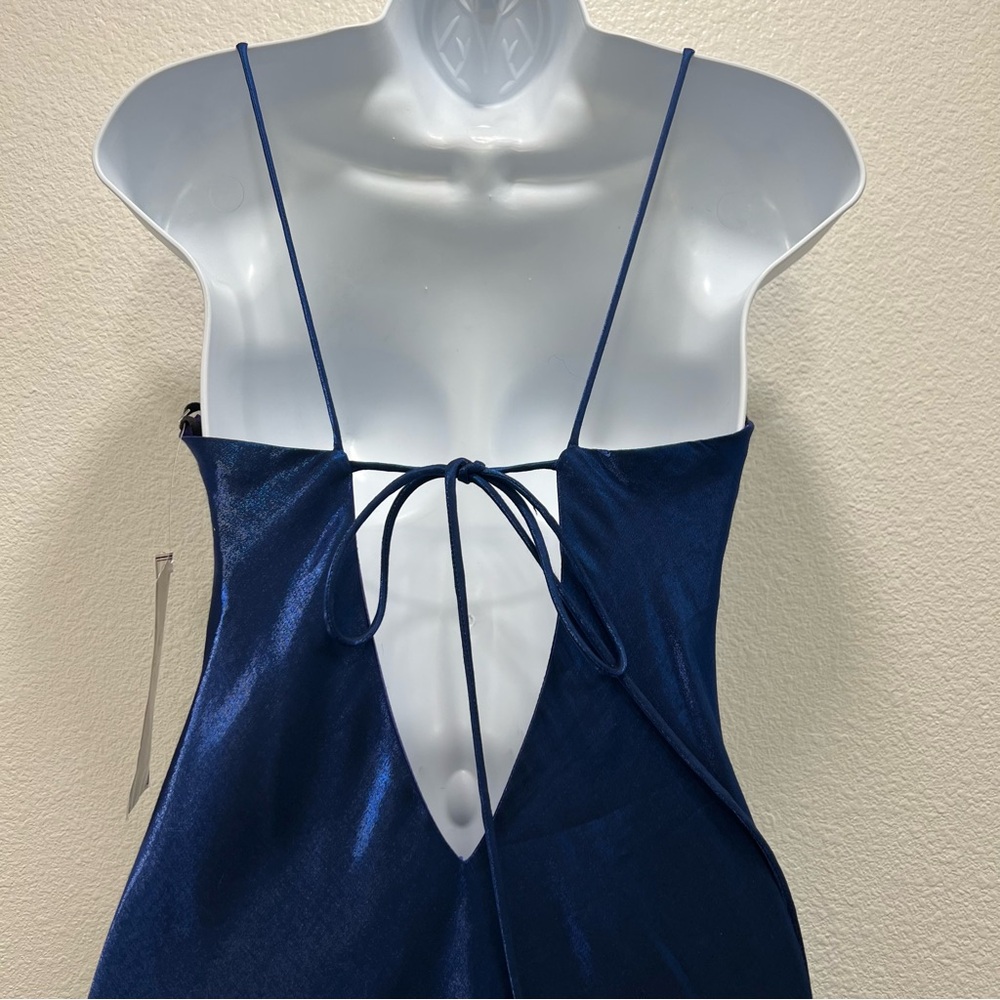 NWT Vintage Y2K Dollar Blue Slip Dress Gown Medium Whimsigoth Fairy Grunge - Picture 8 of 10